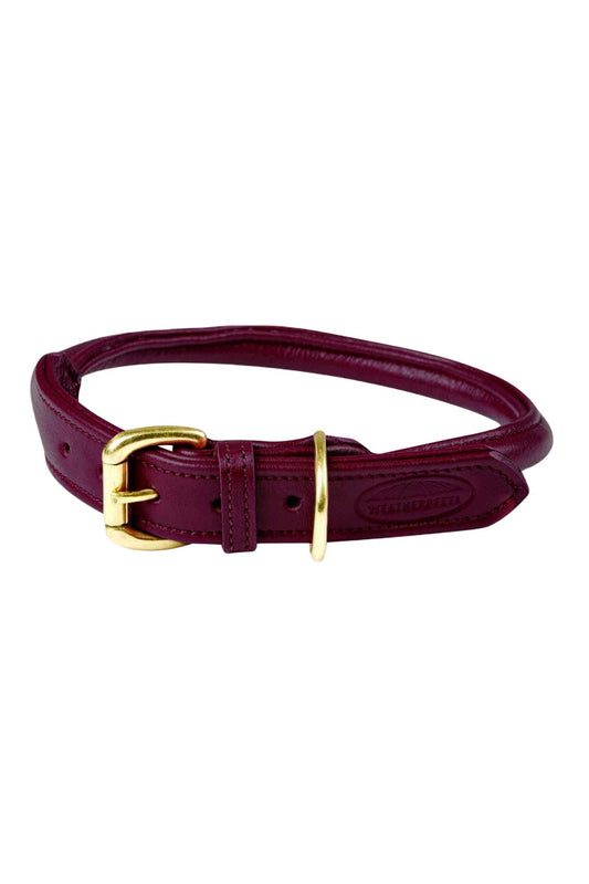 WeatherBeeta Rolled Leather Dog Collar