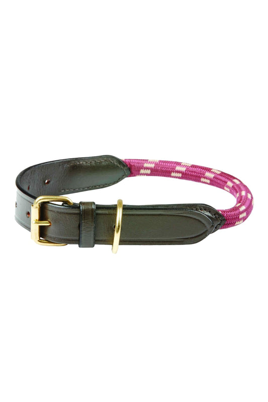 WeatherBeeta Rope Leather Dog Collar
